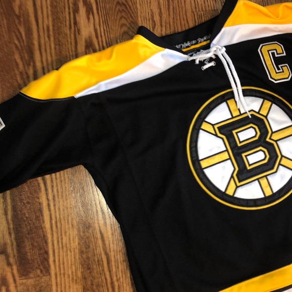 Stitched Patrice Bergeron Bruins Jersey BLACK - Picture 3 of 6